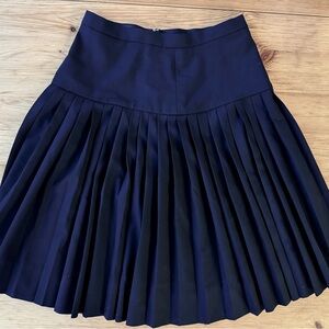JCrew Navy Pleated Women's Skirt